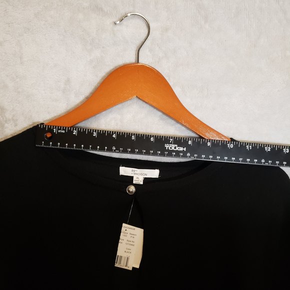 NWT 89th+Madison Black Cardigan Single Button Sweater Women's XL New With Tags - Picture 11 of 11